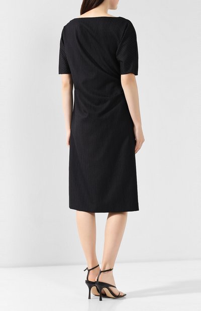 Шерстяное платье DRIES VAN NOTEN темно-синего цвета по цене 77950 руб., арт. 192-11044-8182, фото 4 Шерстяное платье DRIES VAN NOTEN, арт. 192-11044-8182, фото 4
