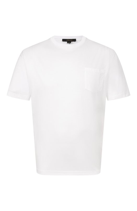 Хлопковая футболка Zilli TSR03RM0100VZIN00 Белый TSR03RM0100VZIN00