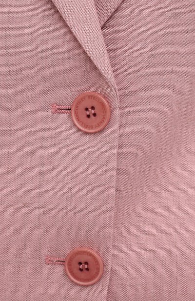 Жакет из вискозы и льна STELLA MCCARTNEY розового цвета по цене 134000 руб., арт. 603171/SMB61, фото 5 Жакет из вискозы и льна STELLA MCCARTNEY, арт. 603171/SMB61, фото 5