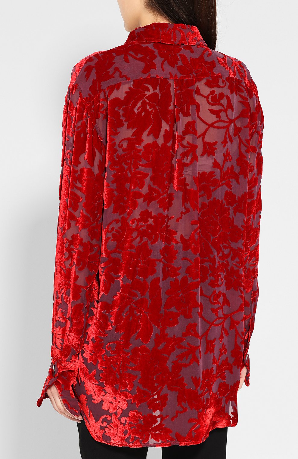 Блузка из смеси вискозы и шелка ANN DEMEULEMEESTER, арт. 1902-2008-P-123-039, фото 4