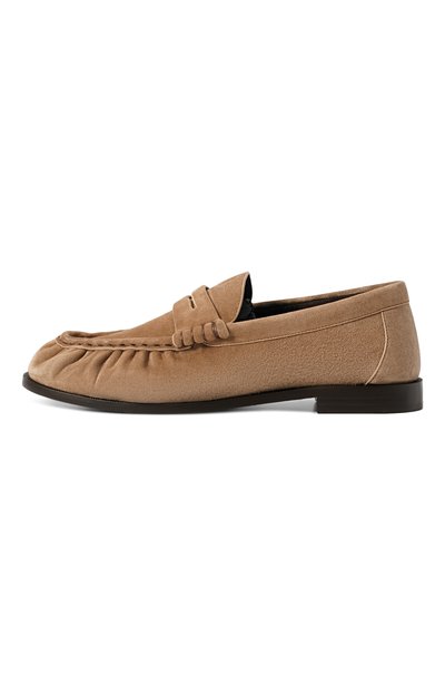 Замшевые пенни-лоферы le loafer SAINT LAURENT, арт. A001MM/27DTT, фото 4