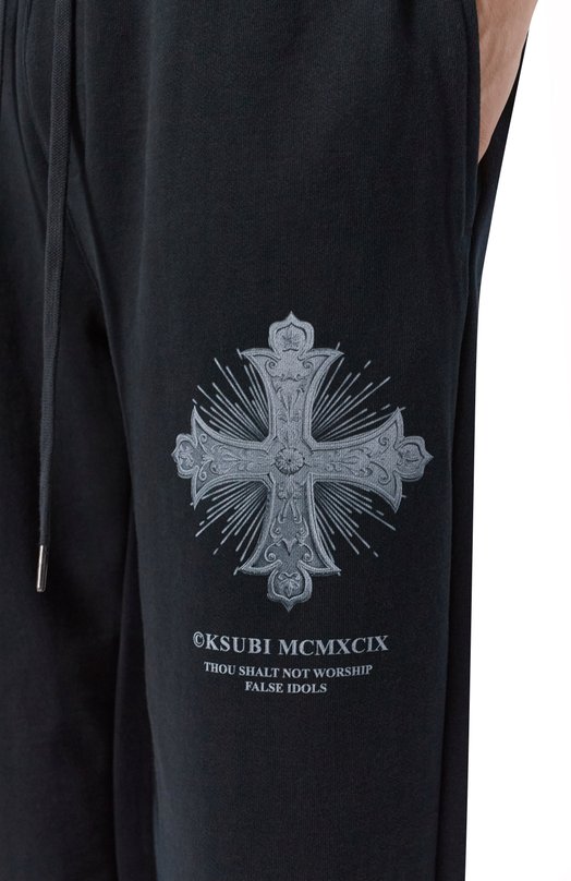 Хлопковые брюки Ksubi MSP26PA011 Чёрный  MSP26PA011 Фото 5