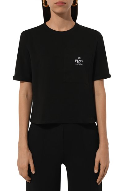 Хлопковая футболка FENDI, арт. FS9619 ANQS, фото 3