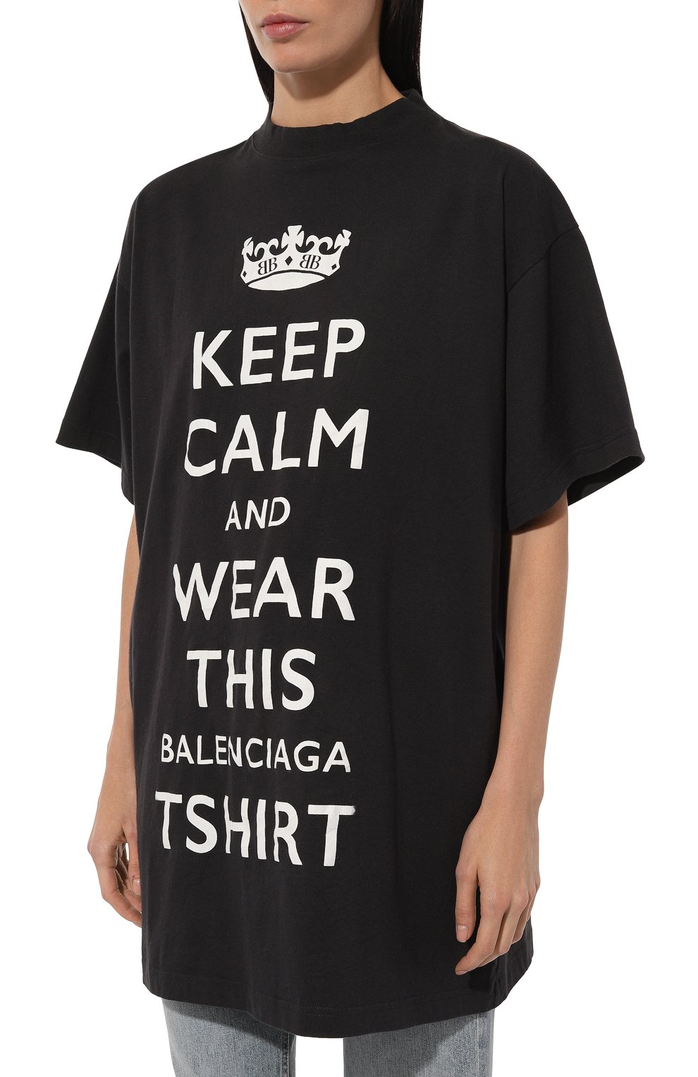 Хлопковая футболка BALENCIAGA, арт. 787349/TRVC6, фото 3