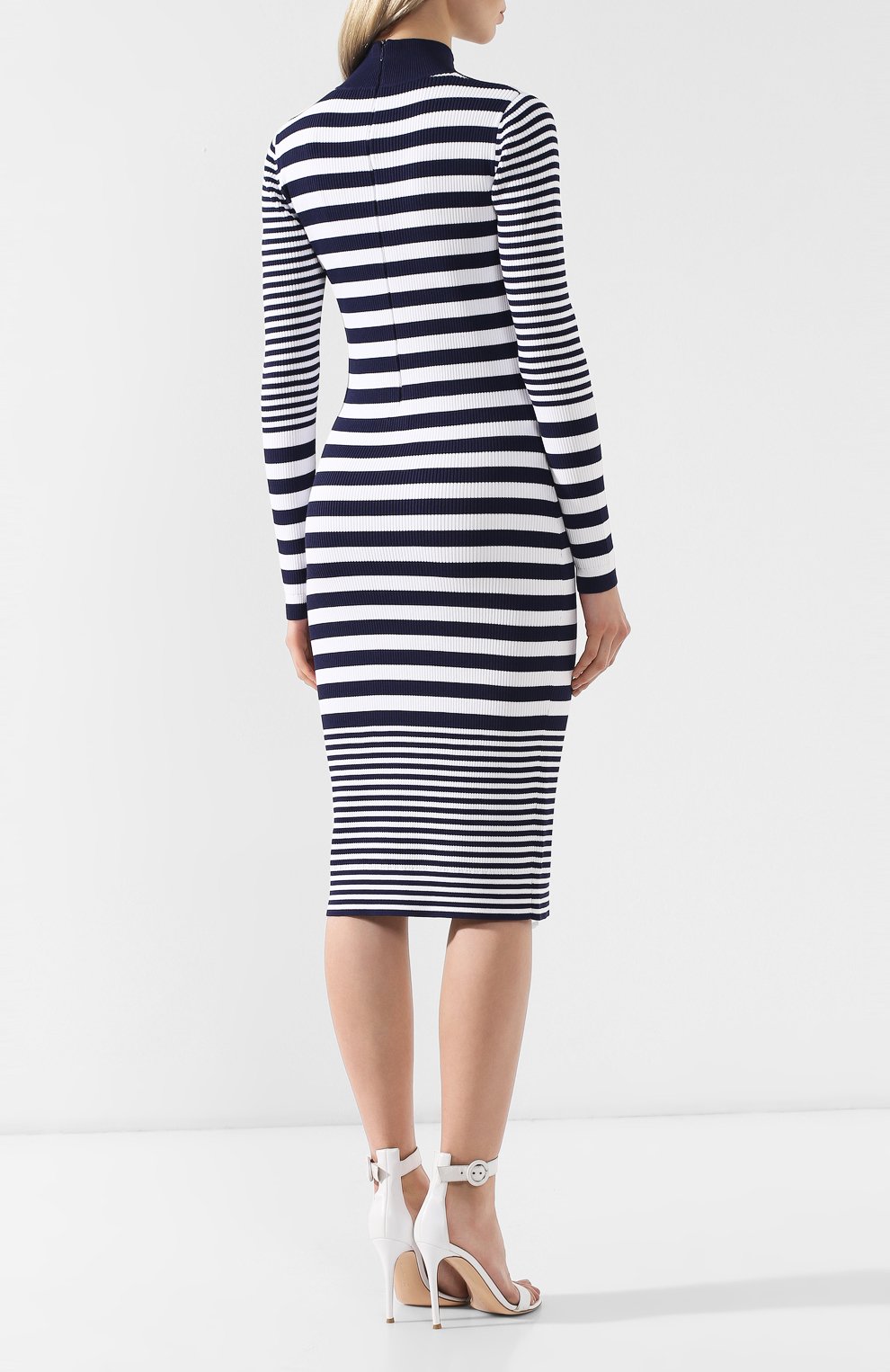 Платье-миди в полоску MICHAEL MICHAEL KORS, арт. MH88YFH5ZV, фото 4