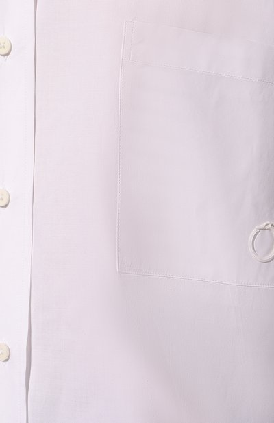 Хлопковая рубашка TRUSSARDI белого цвета по цене 17900 руб., арт. 56C00587-1T006127, фото 5 Хлопковая рубашка TRUSSARDI, арт. 56C00587-1T006127, фото 5