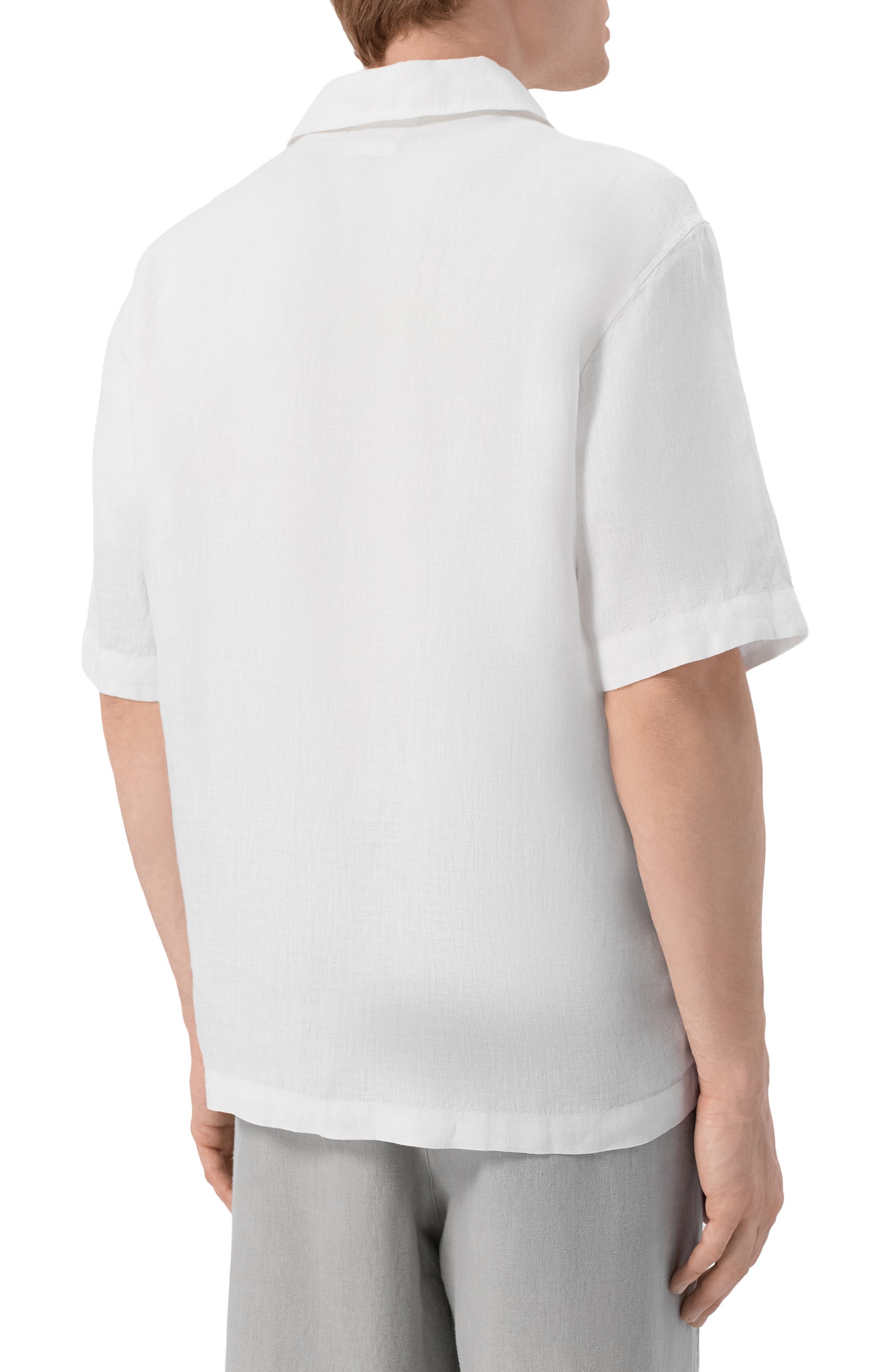 Льняная рубашка C.P. COMPANY, арт. 20CMSH258A/110533G, фото 4