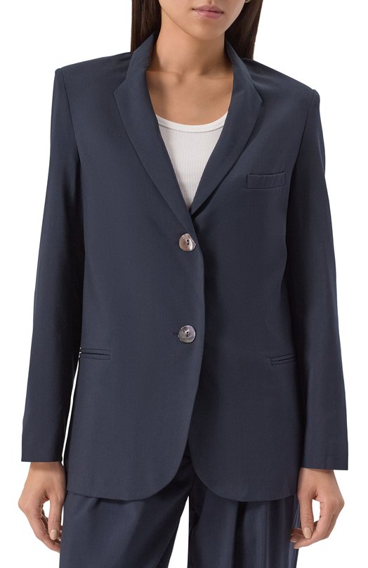 Шерстяной жакет Albus Lumen AL.RT25.001.CLASSICBLAZER.W00L Синий  AL.RT25.001.CLASSICBLAZER.W00L Фото 3