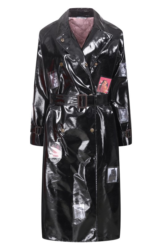 Лакированный тренч Max Mara x Tai Shani Weekend Max Mara WKS0PERA Чёрный WKS0PERA