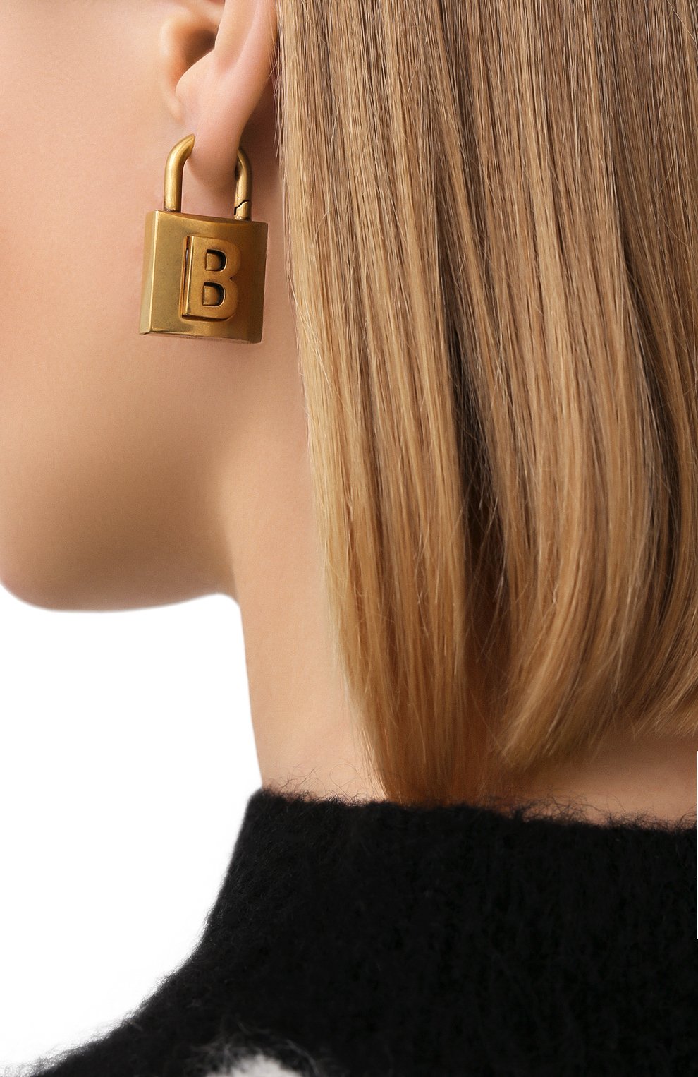 Серьги lock BALENCIAGA, арт. 640140/TZ99J, фото 2