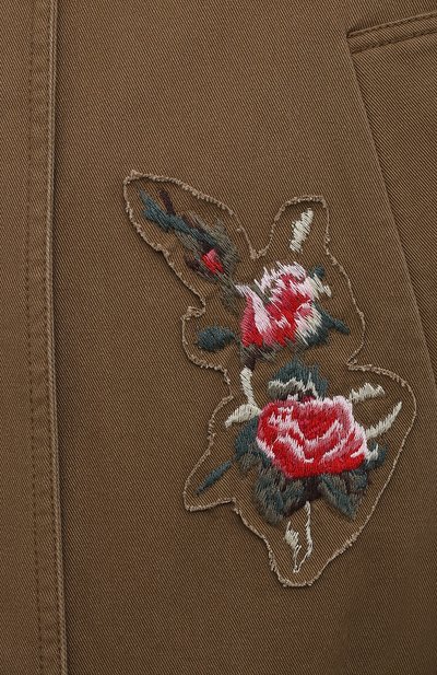 Хлопковая парка REDVALENTINO хаки цвета по цене 109500 руб., арт. WR3CK00S/63F, фото 5 Хлопковая парка REDVALENTINO, арт. WR3CK00S/63F, фото 5