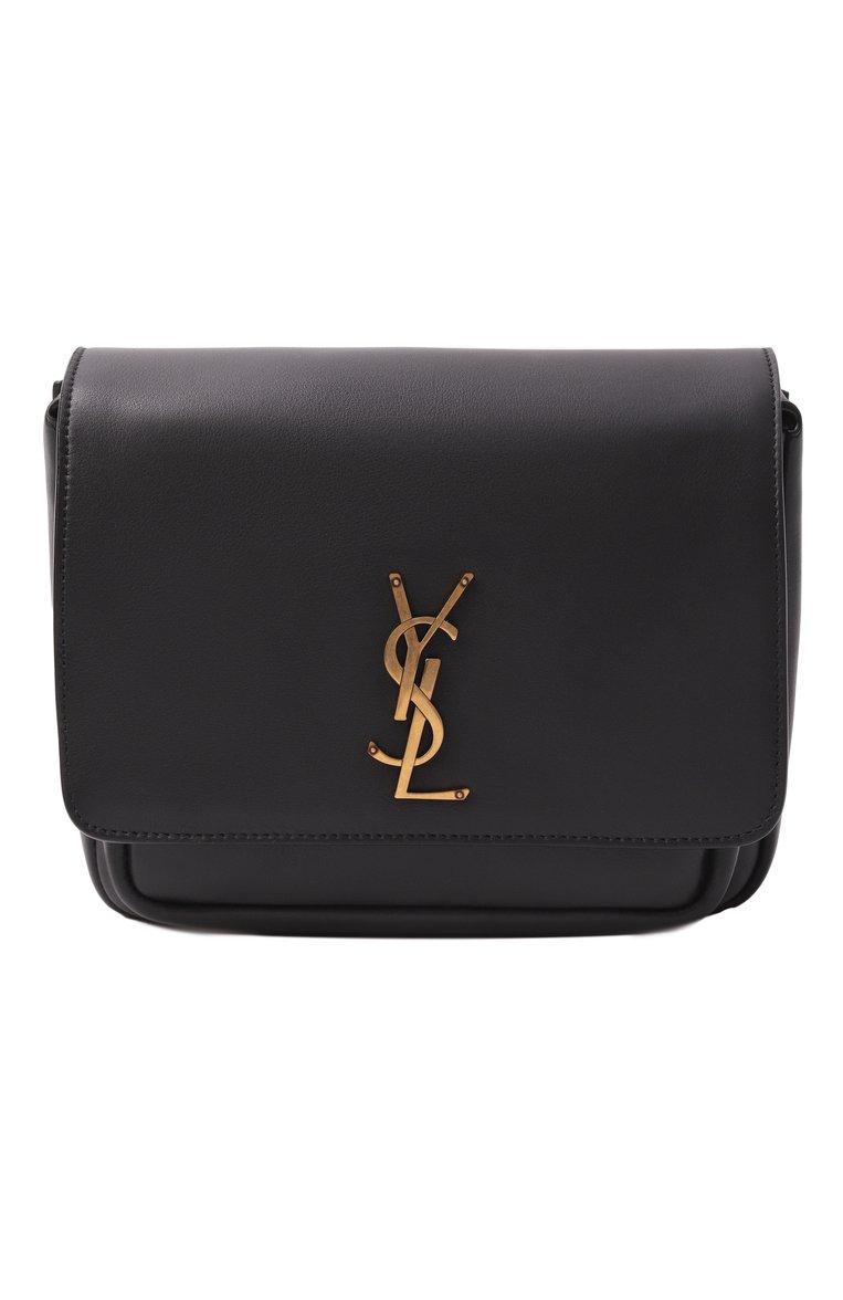 Женская сумка niki SAINT LAURENT черного цвета, арт. 718556/AAD39 | Фото 1 (Размер: small; Ремень/цепочка: На ремешке; Материал: Натуральная кожа)