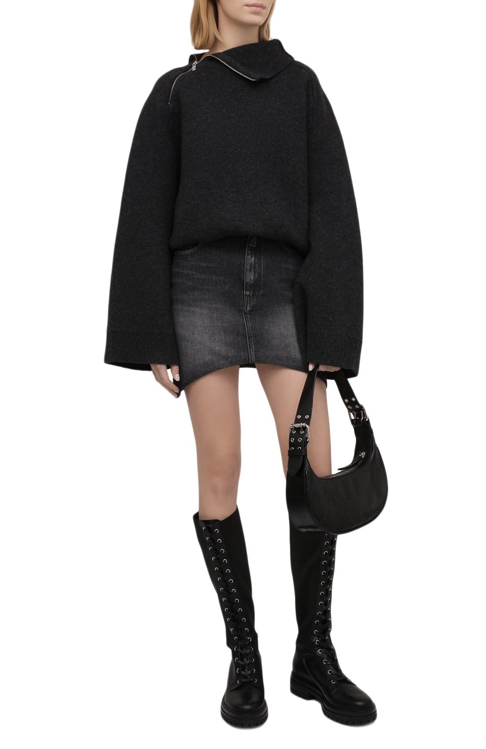 Кожаные сапоги martis GIANVITO ROSSI черного цвета по цене 154000 руб., арт. G80518.20CU0.CE0NENE, фото 2 Кожаные сапоги martis GIANVITO ROSSI, арт. G80518.20CU0.CE0NENE, фото 2