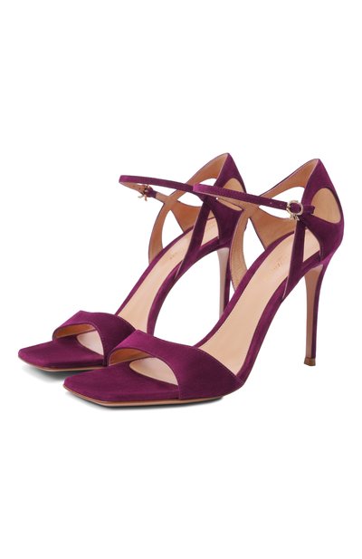 Женские замшевые босоножки charlotte 95 GIANVITO ROSSI, арт. G61781.95RIC.CAMP0IS