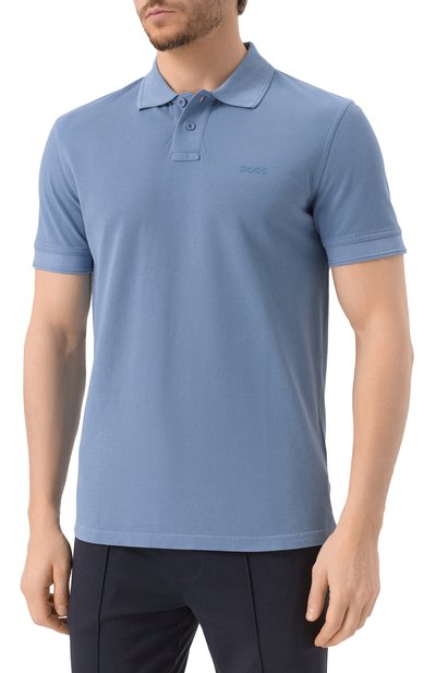 Хлопковое поло BOSS ORANGE, арт. 50507813, фото 3