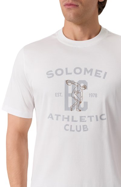 Хлопковая футболка BRUNELLO CUCINELLI, арт. M0B133386G, фото 5