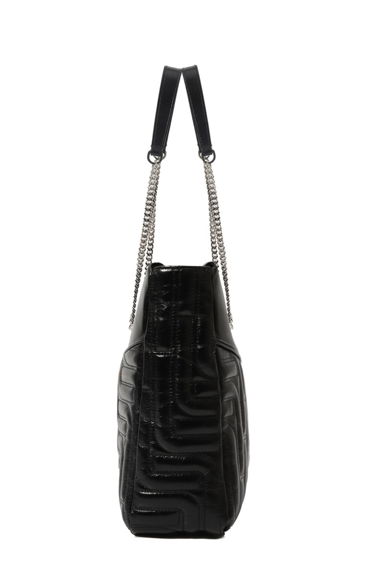 Женская сумка midi-minuit LANCEL черного цвета, арт. A12515 | Фото 4 (Размер: large; Материал: Натуральная кожа; Сумки-технические: Сумки-шопперы, Сумки top-handle)