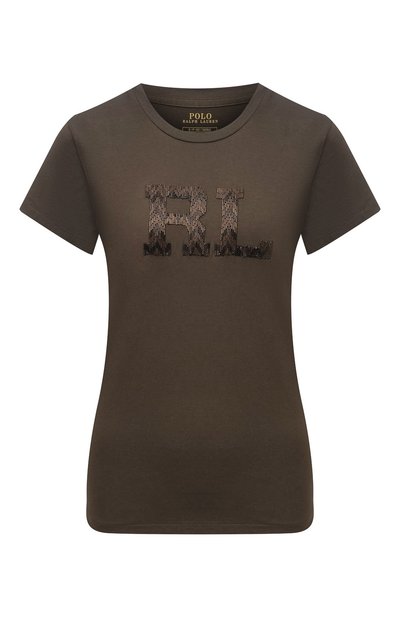 Женская хлопковая футболка POLO RALPH LAUREN, арт. 211839182