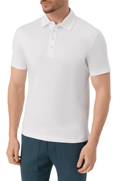 Хлопковое поло PAUL&SHARK белого цвета по цене 45950 руб., арт. 15311732/3XL-6XL, фото 3 Хлопковое поло PAUL&SHARK, арт. 15311732/3XL-6XL, фото 3