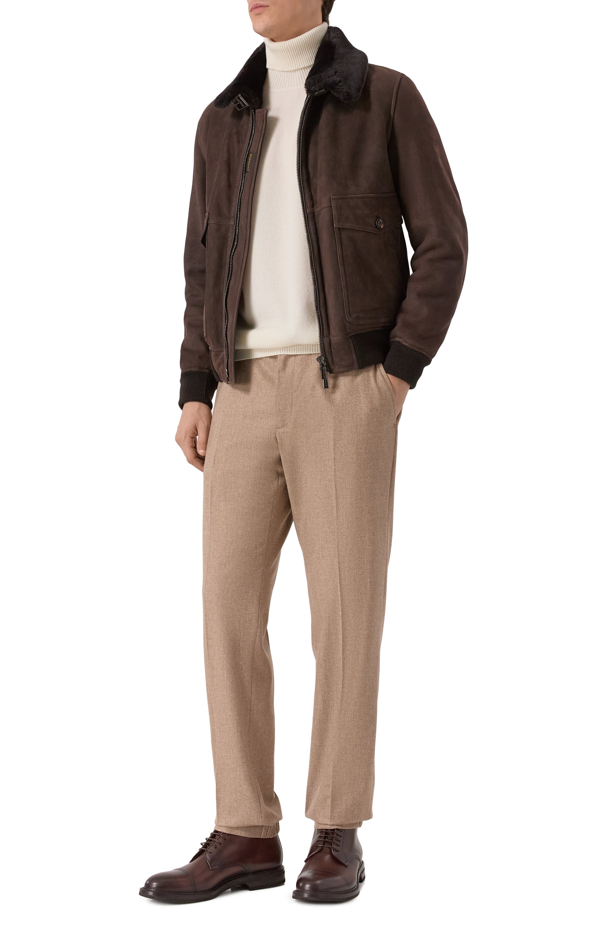 Джоггеры из шерсти и кашемира STEFANO RICCI, арт. M1T5300530/WC000P, фото 2