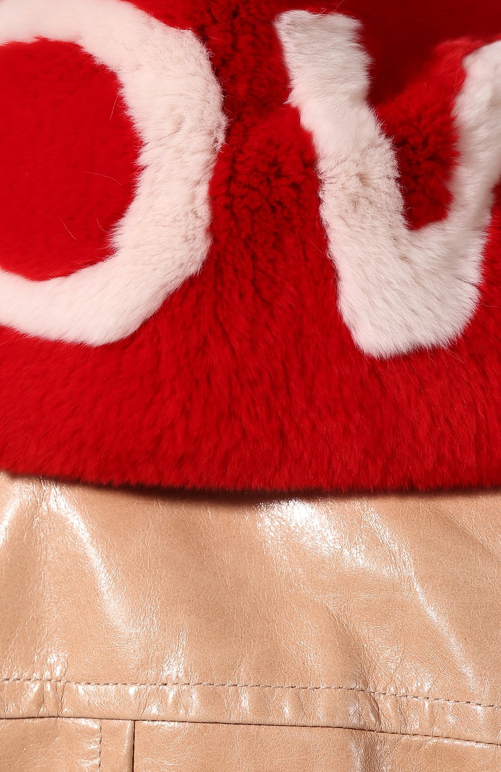 Шарф из меха кролика YVES SALOMON, арт. 20EAA100XXREXX, фото 5