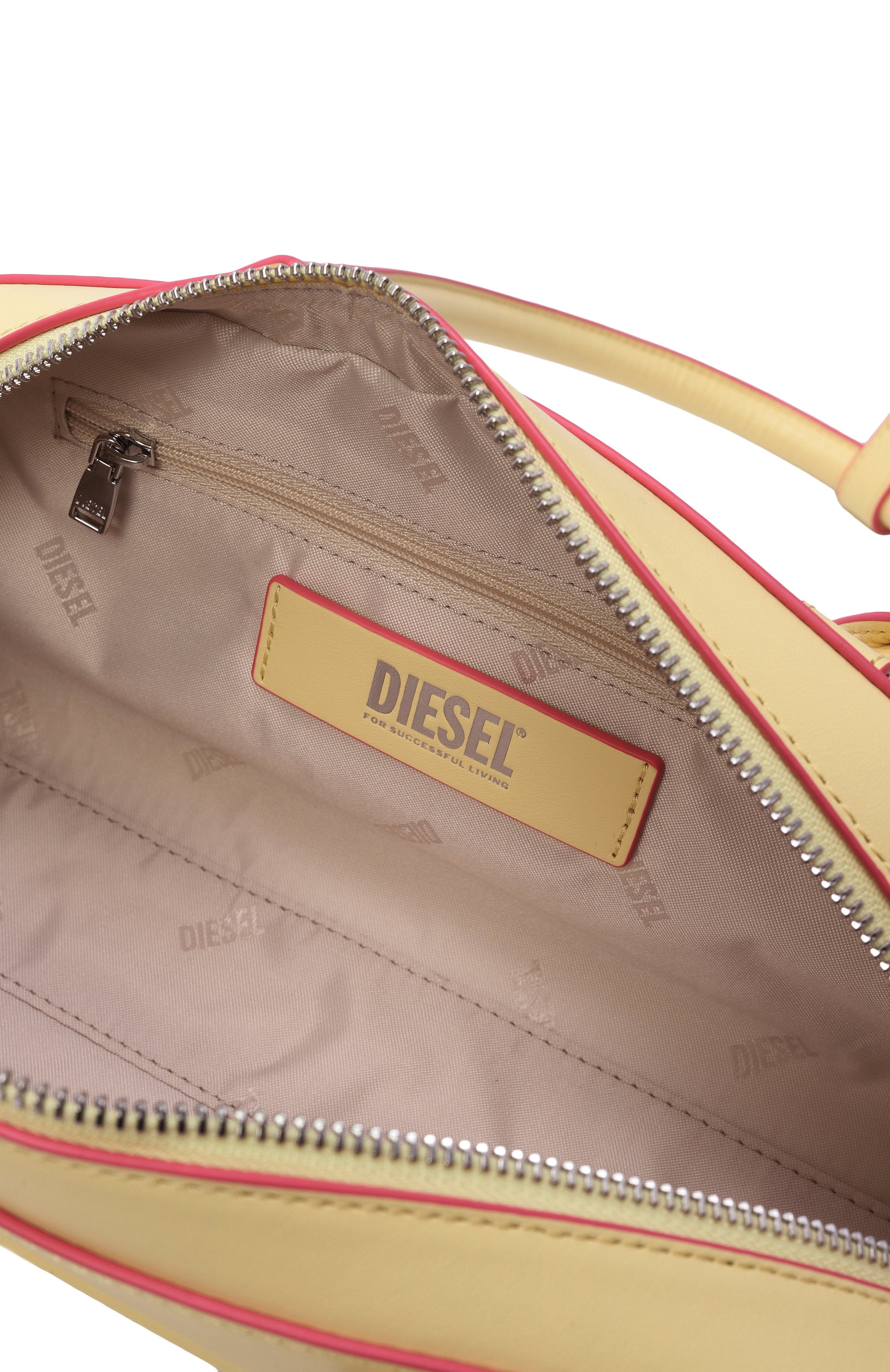 Сумка 1dr dome DIESEL светло-желтого цвета по цене 54500 руб., арт. X10641/P8279, фото 5 Сумка 1dr dome DIESEL, арт. X10641/P8279, фото 5