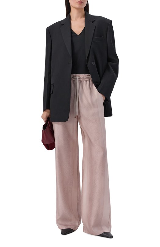 Шелковые брюки Lorena Antoniazzi P2657PA31A/5218 Розовый  P2657PA31A/5218 Фото 2