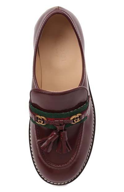 Кожаные лоферы GUCCI, арт. 662190/1PKE0, фото 4
