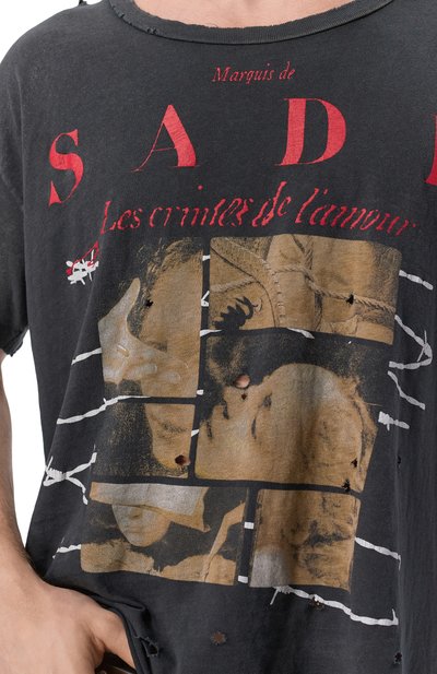 Хлопковая футболка ENFANTS RICHES DEPRIMES черного цвета по цене 92950 руб., арт. 010-868/C0TT0N, фото 5 Хлопковая футболка ENFANTS RICHES DEPRIMES, арт. 010-868/C0TT0N, фото 5