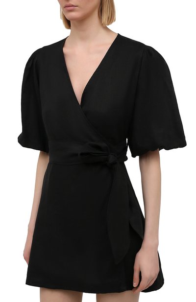 Льняное платье FAITHFULL THE BRAND черного цвета по цене 33950 руб., арт. FF1685-BLK, фото 3 Льняное платье FAITHFULL THE BRAND, арт. FF1685-BLK, фото 3