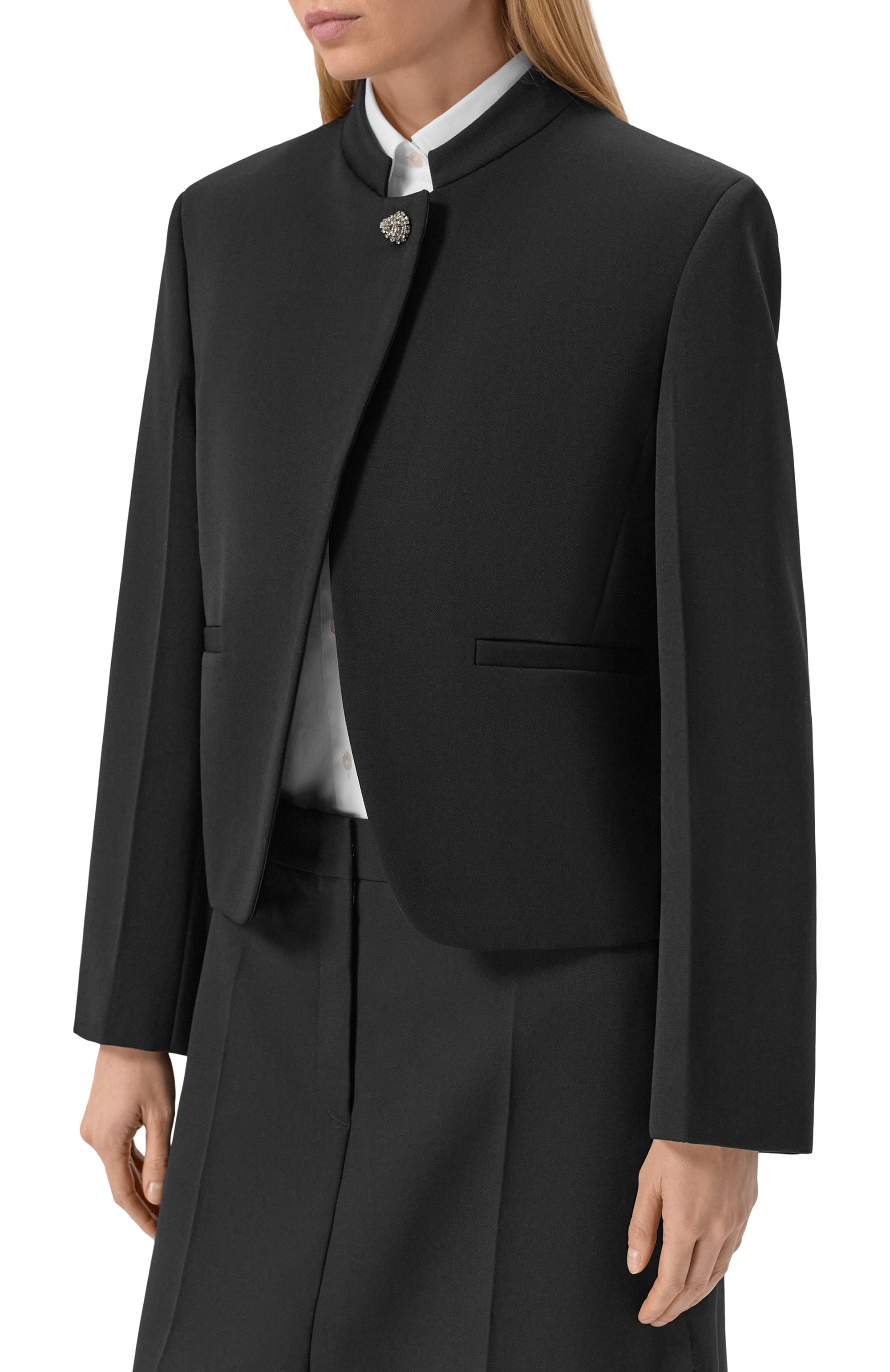 Шерстяной жакет JIL SANDER черного цвета по цене 370500 руб., арт. J01BN0142/J40021, фото 3 Шерстяной жакет JIL SANDER, арт. J01BN0142/J40021, фото 3