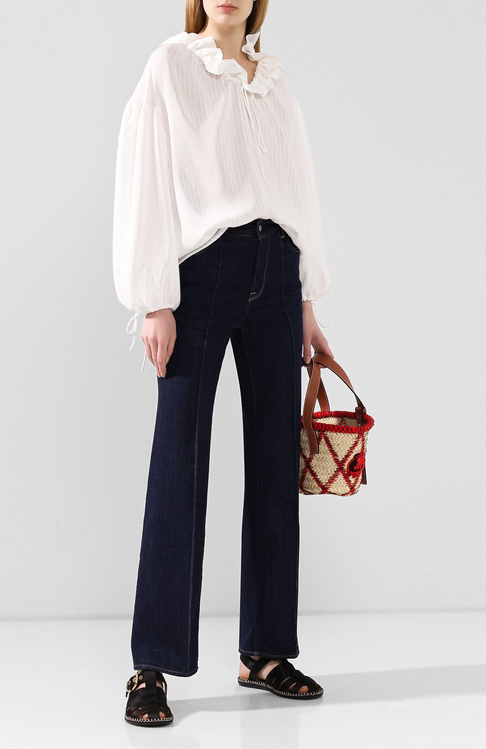 Блузка из смеси вискозы и шелка STELLA MCCARTNEY, арт. 600617/S0A44, фото 2