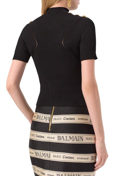 Водолазка из вискозы BALMAIN, арт. BF0AL250/KF24, фото 4