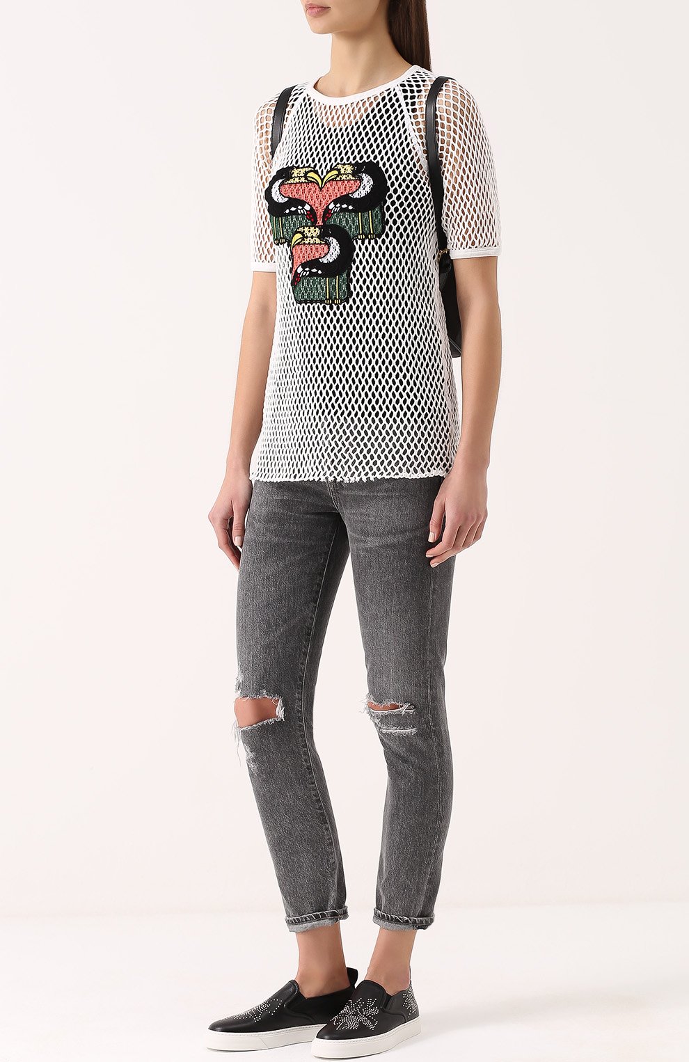 Кожаные слипоны ivy с заклепками CHLOÉ, арт. CH26142/E75, фото 2