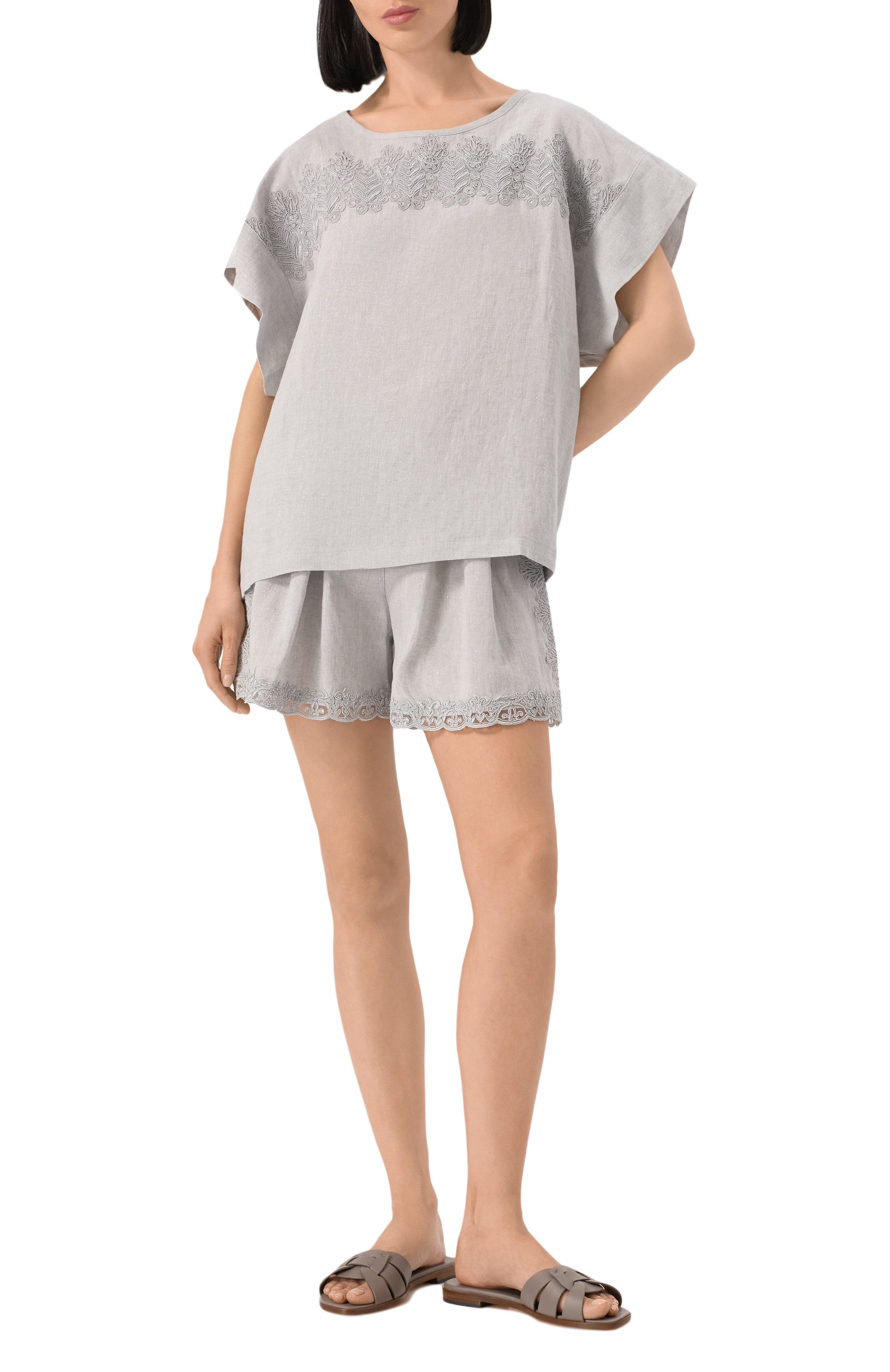 Топ изо льна и вискозы MAURIZIO, арт. W08620179-1-3, фото 2