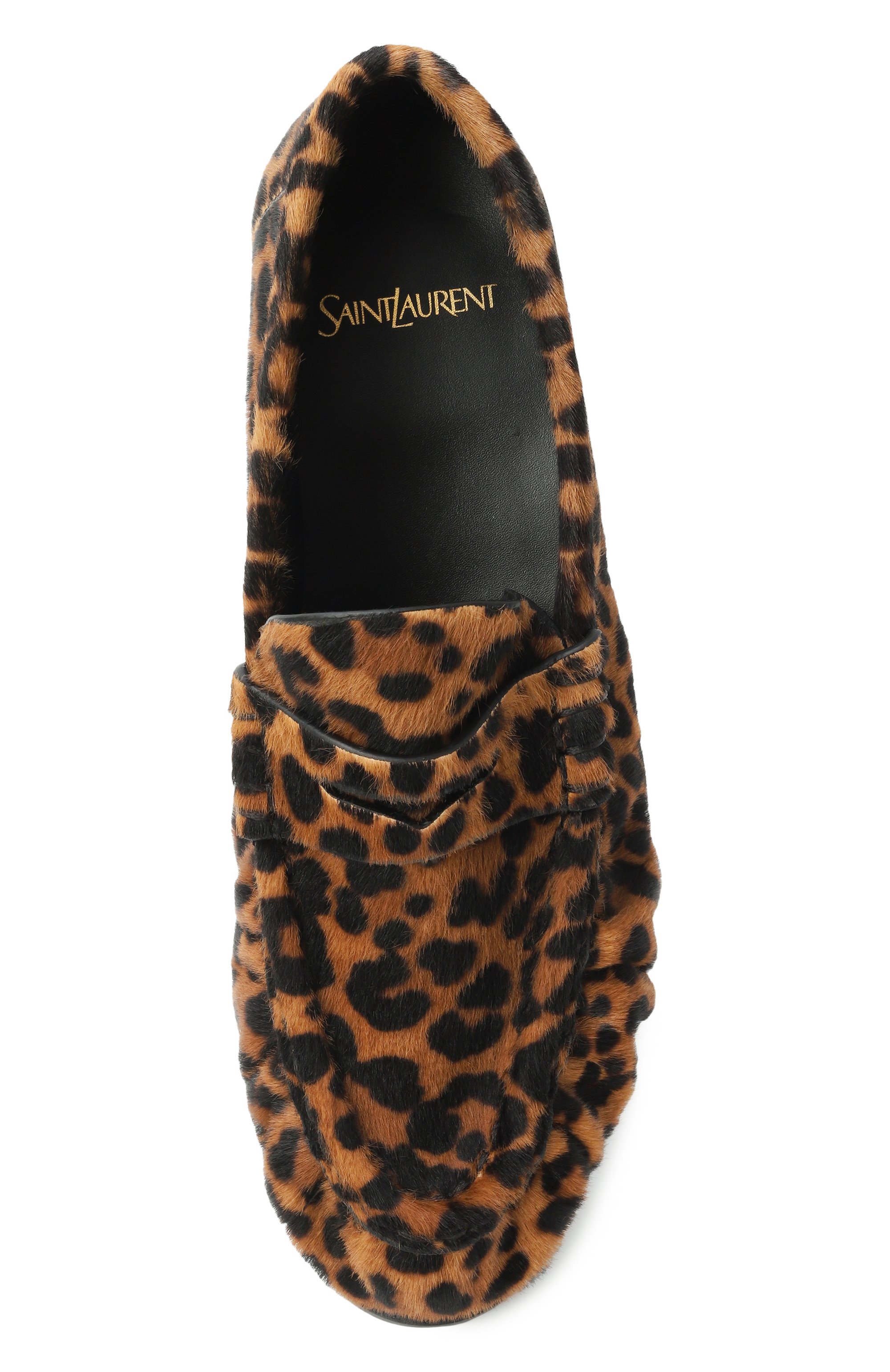 Меховые пенни-лоферы le loafer SAINT LAURENT, арт. 818917/AAEPF, фото 6