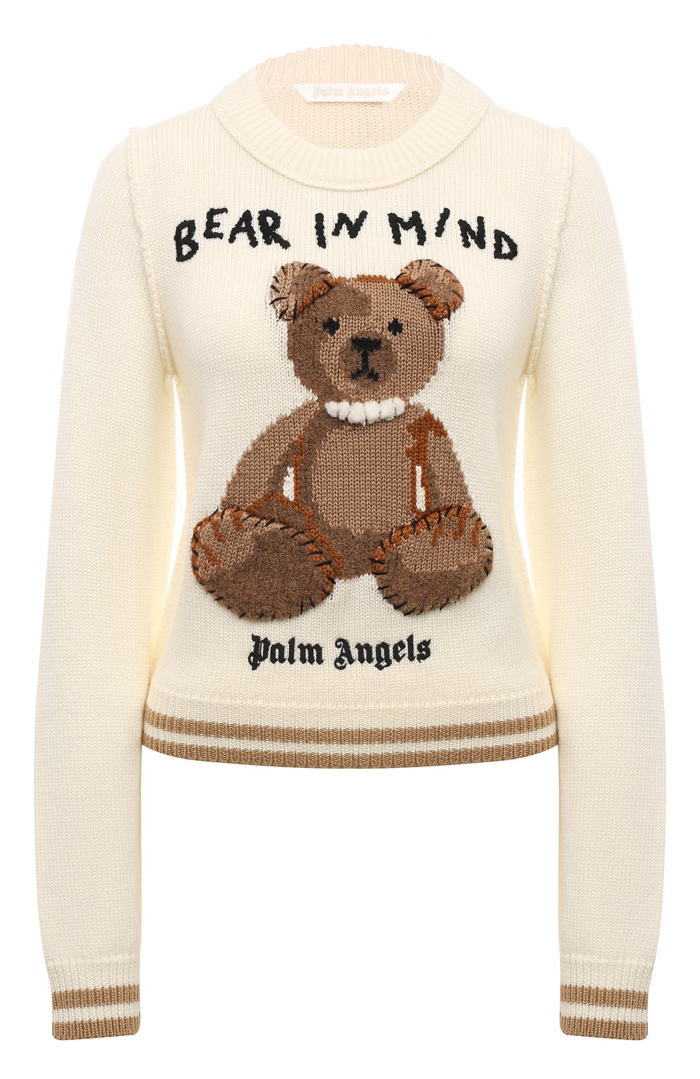 Шерстяной пуловер PALM ANGELS, арт. PWHE070F24KNI001, фото 1