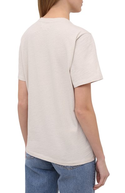 Хлопковая футболка ISABEL MARANT ETOILE, арт. TS0406-21P042E/ZEWEL, фото 4