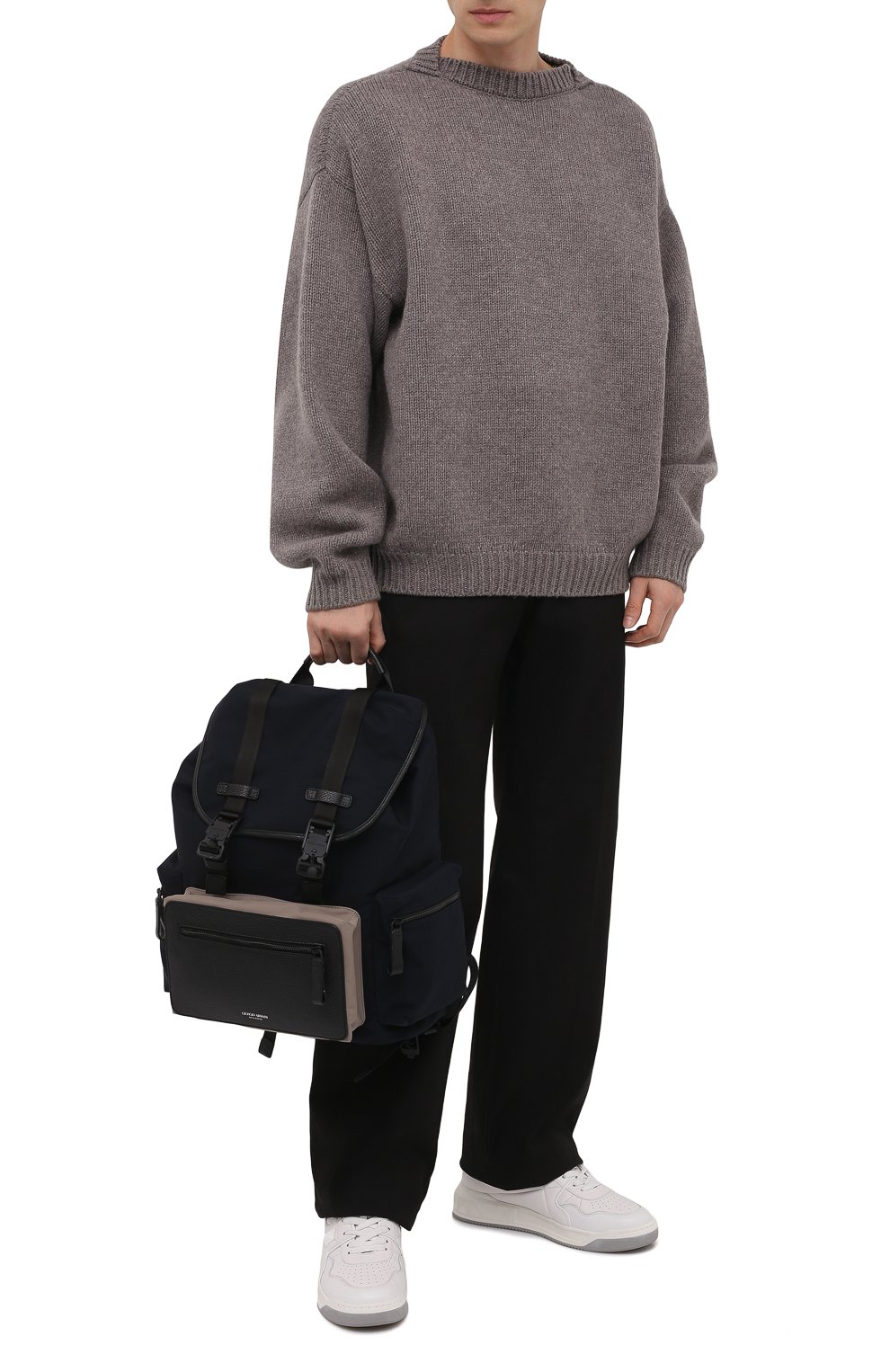 Рюкзак GIORGIO ARMANI темно-синего цвета по цене 205500 руб., арт. Y20133/YI68E, фото 3 Рюкзак GIORGIO ARMANI, арт. Y20133/YI68E, фото 3