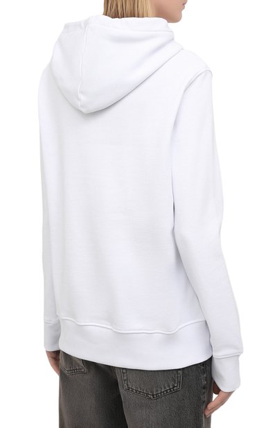 Хлопковое худи VERSACE JEANS COUTURE белого цвета по цене 29950 руб., арт. B6HWA7TP-WDP308 L0G0 F0IL/30318, фото 4 Хлопковое худи VERSACE JEANS COUTURE, арт. B6HWA7TP-WDP308 L0G0 F0IL/30318, фото 4