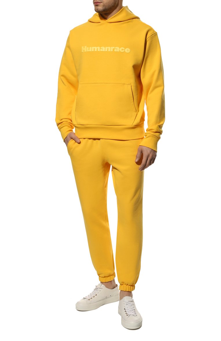 Мужской хлопковое худи adidas originals x pharrell williams ADIDAS ORIGINALS желтого цвета, арт. HG1817 | Фото 2 (Длина (для топов): Стандартные; Рукава: Длинные; Материал внешний: Хлопок; Мужское Кросс-КТ: Худи-одежда; Принт: С принтом; Стили: Спорт-шик; Нос: Не проставлено)