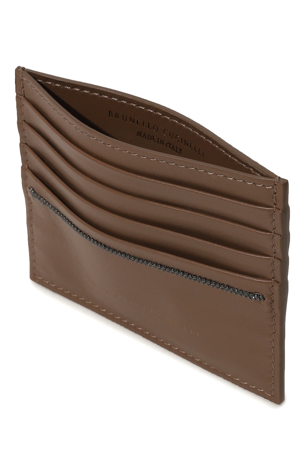 Кожаный футляр для кредитных карт BRUNELLO CUCINELLI, арт. MWHED2587, фото 3