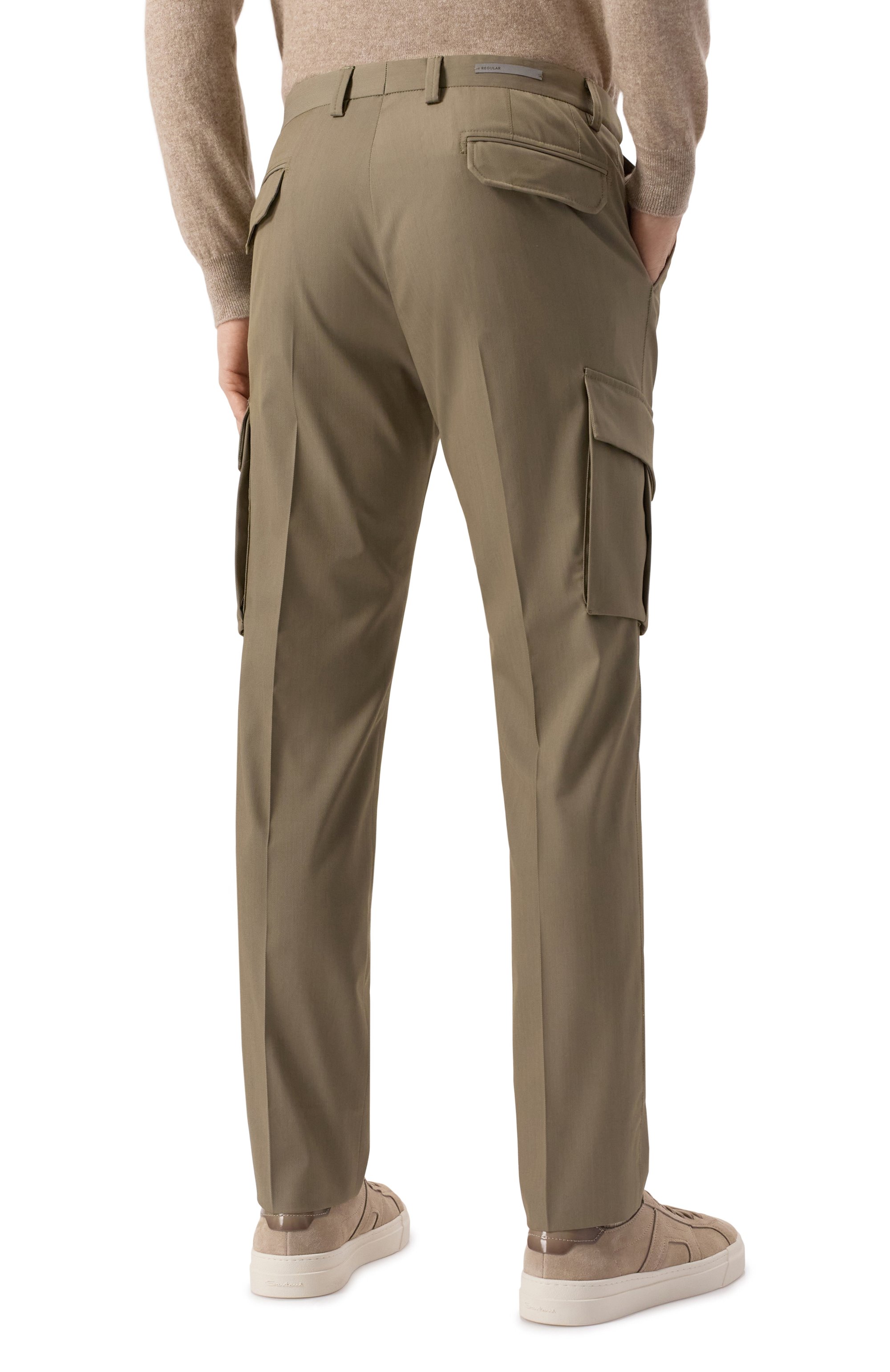 Брюки-карго CORNELIANI темно-бежевого цвета по цене 49600 руб., арт. 254L02-2518518, фото 4 Брюки-карго CORNELIANI, арт. 254L02-2518518, фото 4