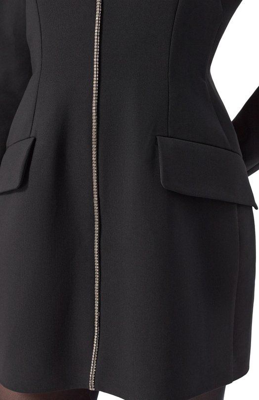 Платье с отделкой стразами Sportmax TEFRITE01 Чёрный  TEFRITE01 Фото 5