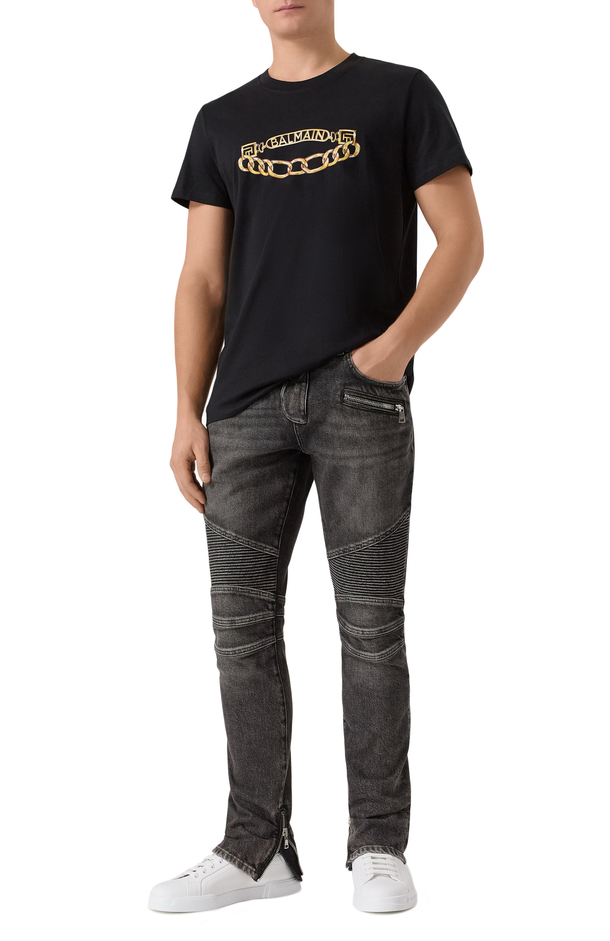 Хлопковая футболка BALMAIN, арт. FH1EF000/GE97, фото 2