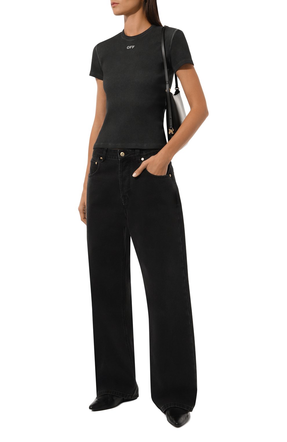 Хлопковая футболка OFF-WHITE, арт. 0WAA065F24JER001, фото 2