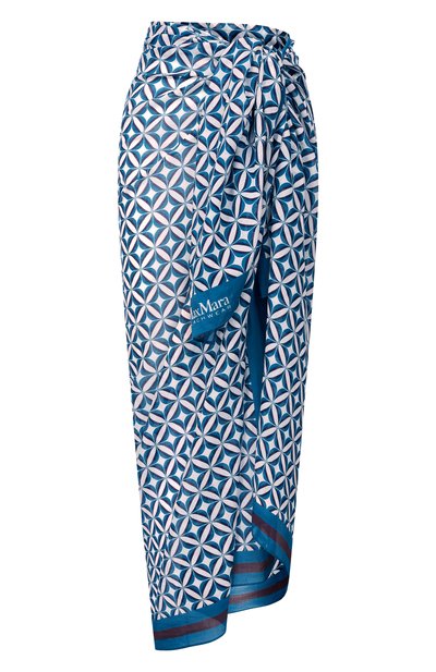 Хлопковое парео MAX MARA, арт. BCHELFI 261654101, фото 1