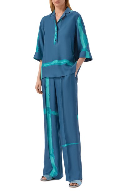 Шелковая блузка KITON, арт. D51411K0999G02, фото 2