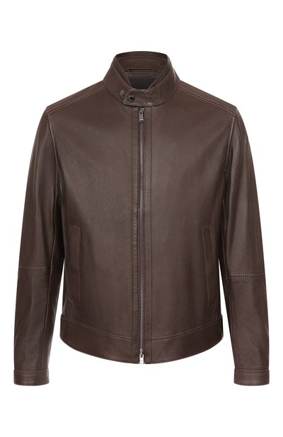 Мужская кожаная куртка BOSS, арт. 50532475