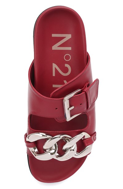 Кожаные шлепанцы N21, арт. 21ECPXNV10155/FUSSBET, фото 5